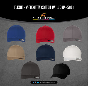 Flexfit - V-Flexfit Cotton Twill Cap - 5001