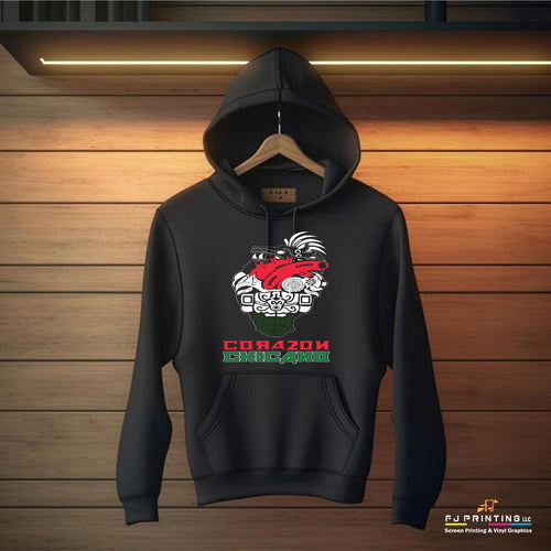 Gildan - DryBlend Hooded Sweatshirt GRAPIC CORAZON CHICANO